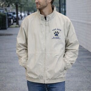 Port Authority Vintage Windbreaker Jacket HP Logistics Top Dog Medium